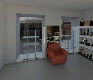 Render 3d interno geometra alex venturi taggia